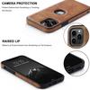 Unique Design Luxury Leather Business Phone Case for iPhone 11 Pro Max Anti-Slip Scratch Resistant Ultra Slim Protective Case (2019,6.5”) (Brown)