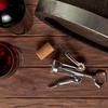 Steel wine corkscrew 17 cm