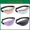 Waist Geometric Holographic Bags Women Fanny Belt Packs Chest Phone Purse Pouch