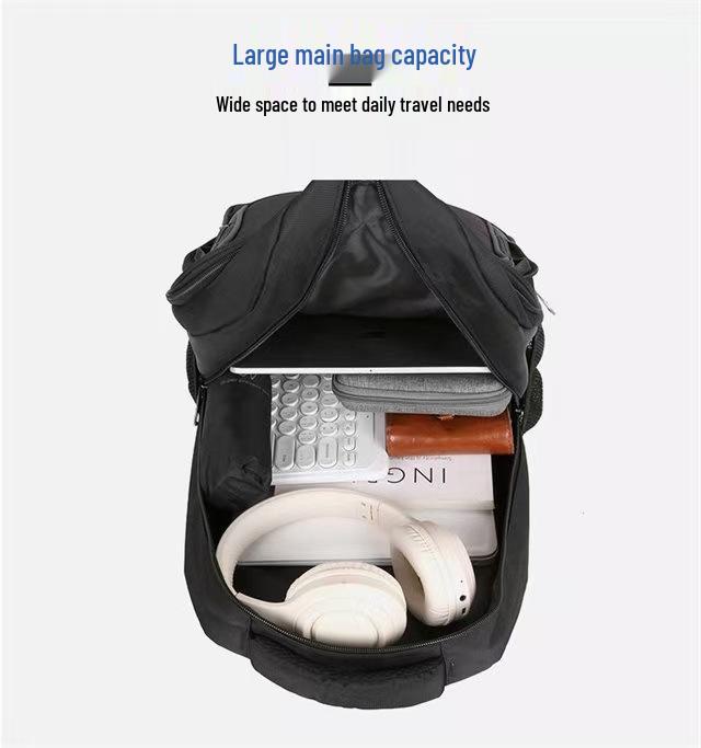 Men's Water-Resistant Multi-Functional Backpack – Large Capacity, Lightweight & Comfortable for Business & School.