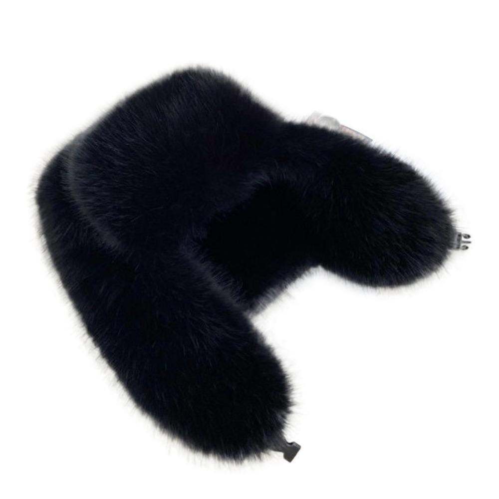 Thickened Skiing Pilot Hat Solid Color Ear Protection Cap Casual Earflap Cap Fishing чёрный