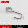 4pcs Rod Mount Pipe Hook Hanger Stainless Steel Tube Rod Hook Durable Hanging Pipe Hook  Home