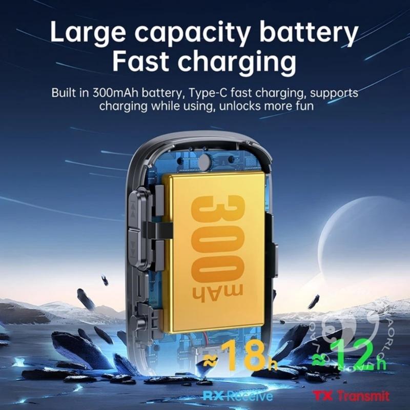 Auditory Transmit Receiver Bluetooth-compatible 5.4 Wireless Adapter For Car Home Stereo Headphones with 3.5mm