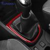 Pour Renault Clio 4 2013 2014 2015 2016 2017 2018 Autocollant Souple Fibre de Carbone LHD RHD Cadre Extérieur de Levier de Vitesse de Voiture Accessoires Intérieurs