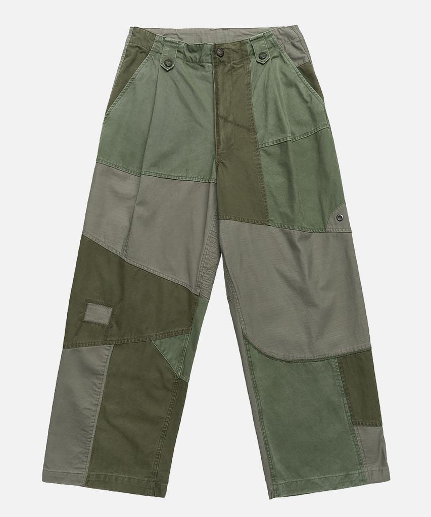 Mideueobdeiteu Patchwork Military Pants_Green