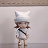 Zsiga Gazi Doll Clothes: Casual Ribbed Hoodie, Hat, BJD Doll Shoes, Dress-Up Set