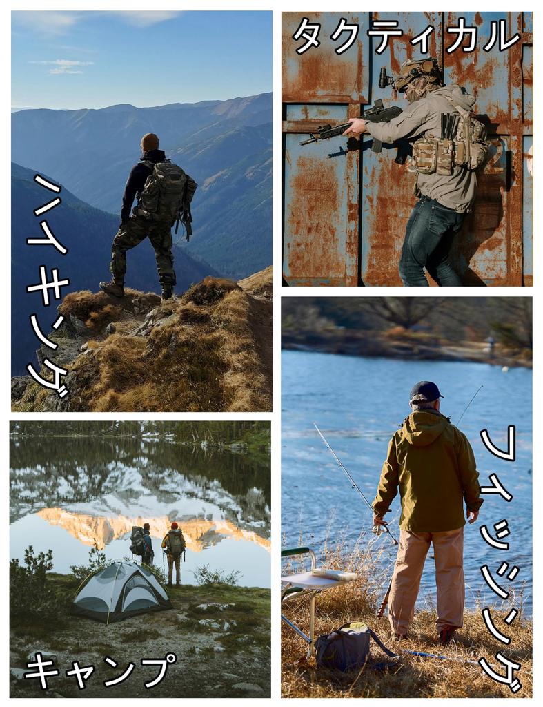 KEFITEVD Winter Windproof and Jacket with Fleece Large Sizes Mountain Parka for and Army Size XL Men's Cold-Wearing Lining, Available, Hiking,