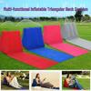 Inflatable Triangular Back Cushion Pillow - PVC Flocking Beach Mat