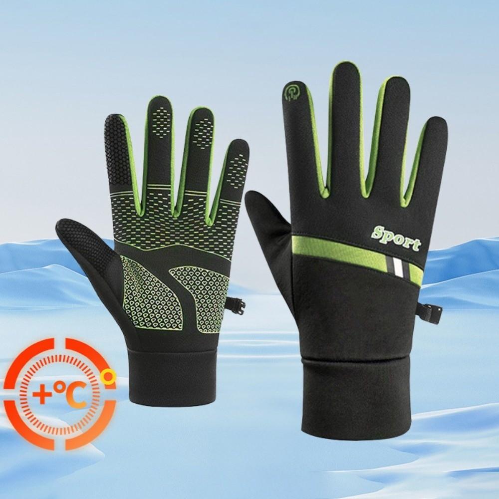 Lock Buckle Winter Cycling Gloves Warm Outdoor Gloves Mountaineering
