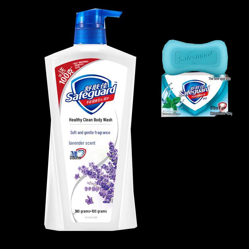 Safeguard Lavender Body Wash & Mint Soap Combo
