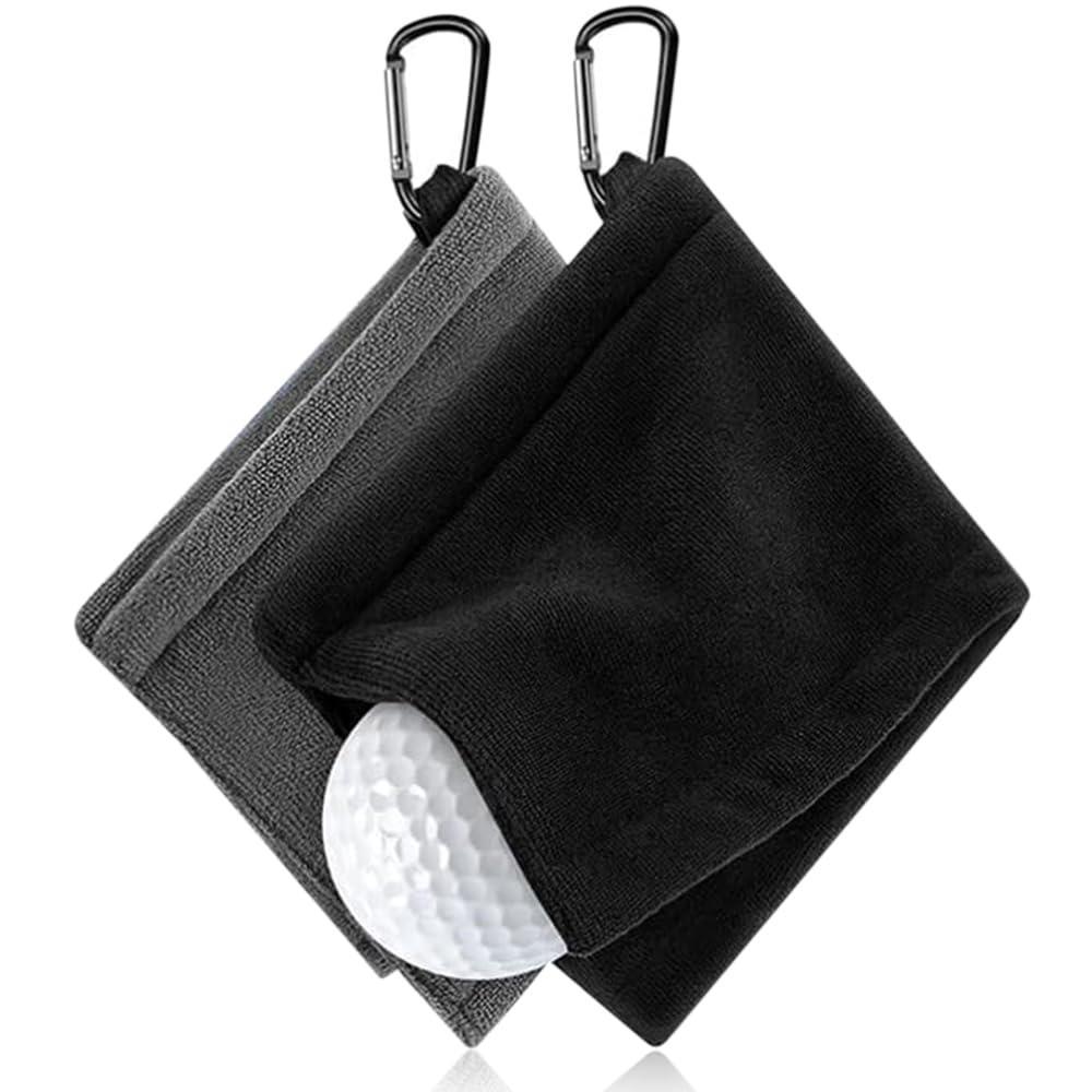 Golf Towel Golf Ball Cleaner, 2 Pieces, Convenient, Waterproof, Ultra-Fine