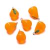 10Pcs 15x24mm Jelly Colored 3D Pear Resin Charms Pendants for Earrings Necklace Keychain Charms DIY Jewelry Making Accessories