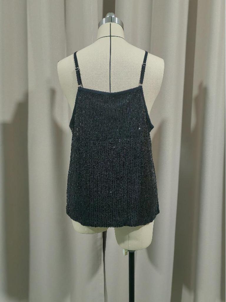 2024 Cross-border Fashion: Women's Sequin Camisole Vest for Banquet & Annual Meetings