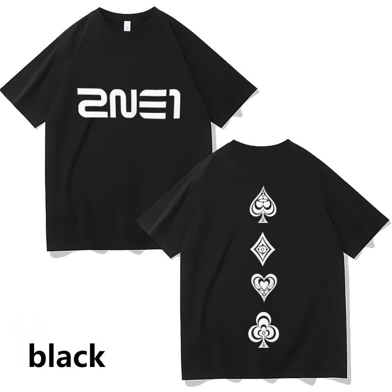 

2024 ZN Spade Выстиранная футболка с коротким рукавом и круглым вырезом - Принт спереди и сзади, Свободный крой, Унисекс M