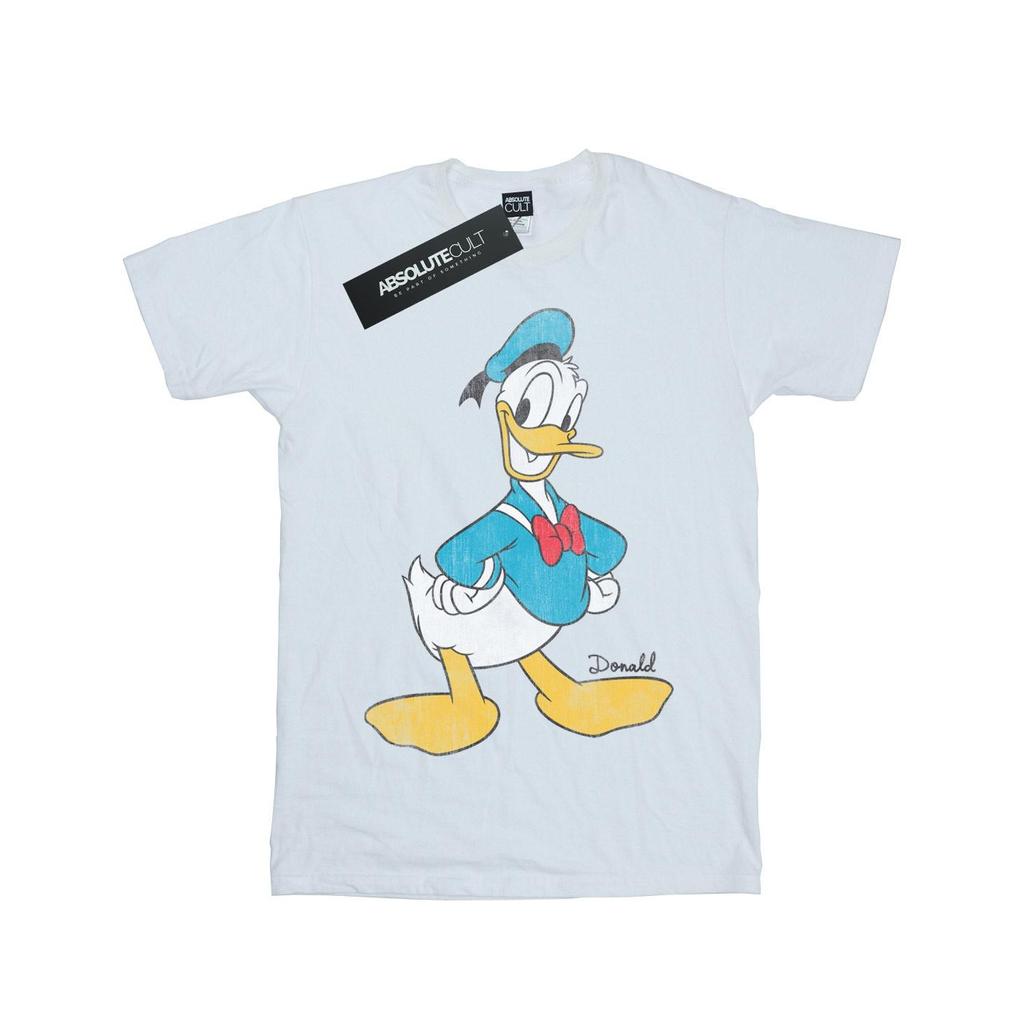 Disney Girls Classic Donald Duck Cotton T-Shirt
