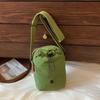 Canvas bag women's summer versatile new niche design messenger bag casual mobile phone bag