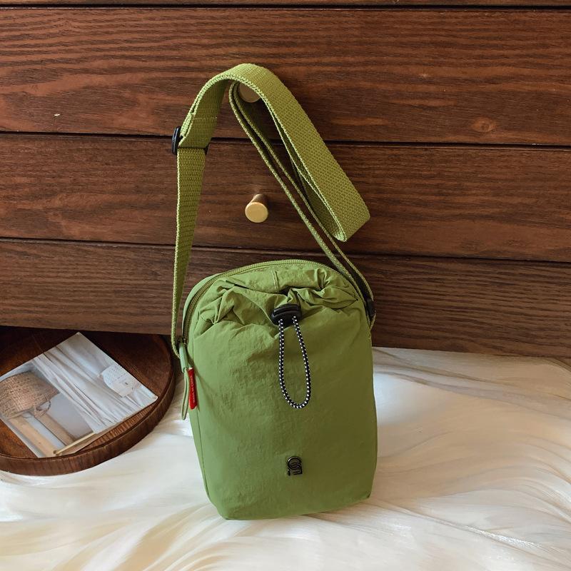 Canvas bag women's summer versatile new niche design messenger bag casual mobile phone bag