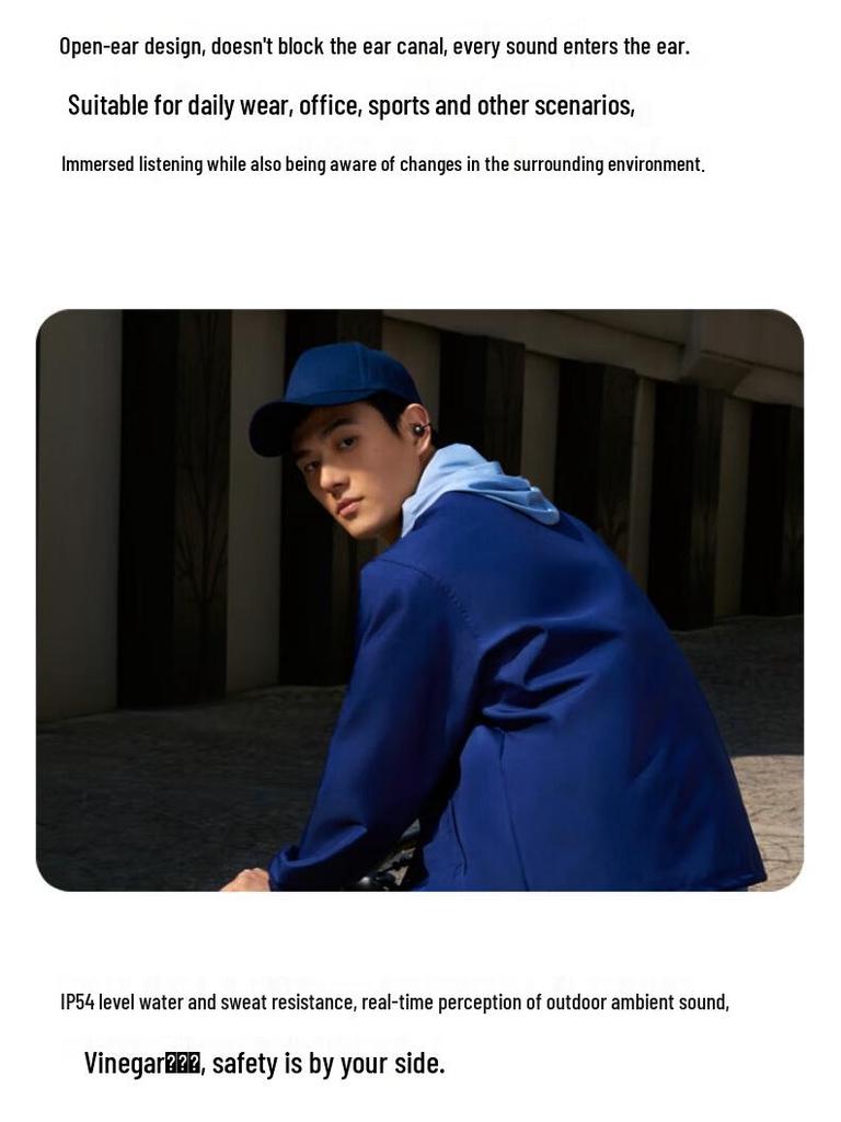 Huawei FreeClip: Wireless Open-Ear Bluetooth Headphones, Comfortable Fit & Long Battery Life.