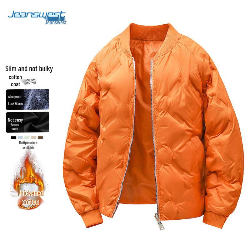 

JEANSWEST Men s Winter Baseball Collar Padded Jacket 2XL