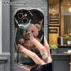 Phone Case: 2D Flat, Fits iPhone 18, 17, 16, 15, 14, 13, 12Pro Protective Case, Plush Little Bear, Perfect Christmas and Halloween Holiday Gift