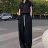 Spring and Summer College Style Girls' Casual Sports Suit Loose Fit Short Sleeved Pants Two-piece Set