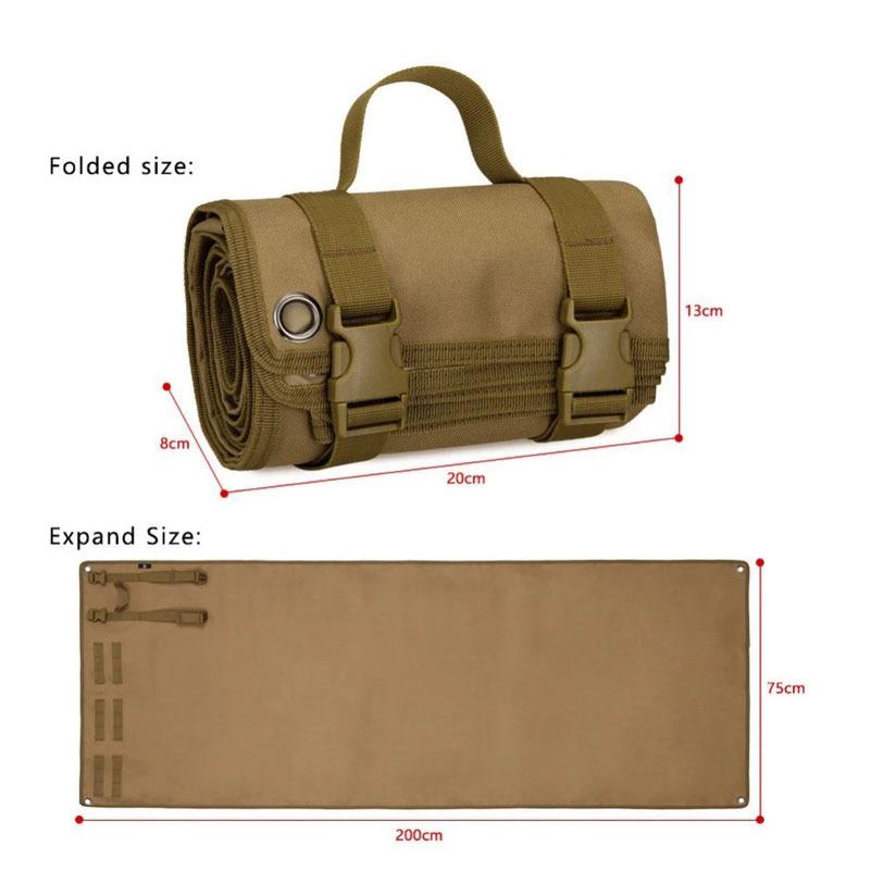 Tactical Portable Hunting Padded Roll Up Rifle Shooting Camp Mat Waterproof Pads