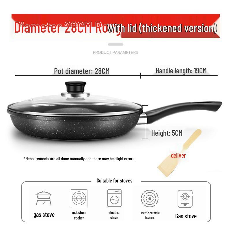 Popular Non-Stick Medical Stone Pancake Pan: Universal Frying Pan for Light Oil and Smoke