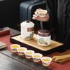 High-end Tea Set, Rough Pottery Pot Travel Outdoor Kung Fu Tea Set