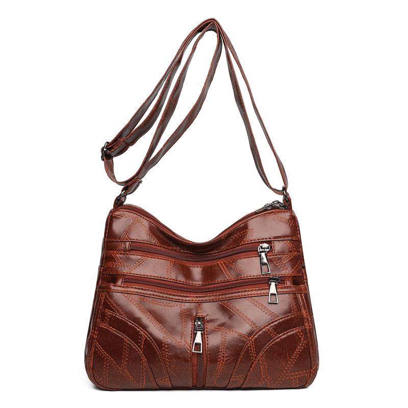 New Soft Leather Crossbody - Mature Women's Minimalist Vintage Purse Fashionable Hundred Compact Women's Bag