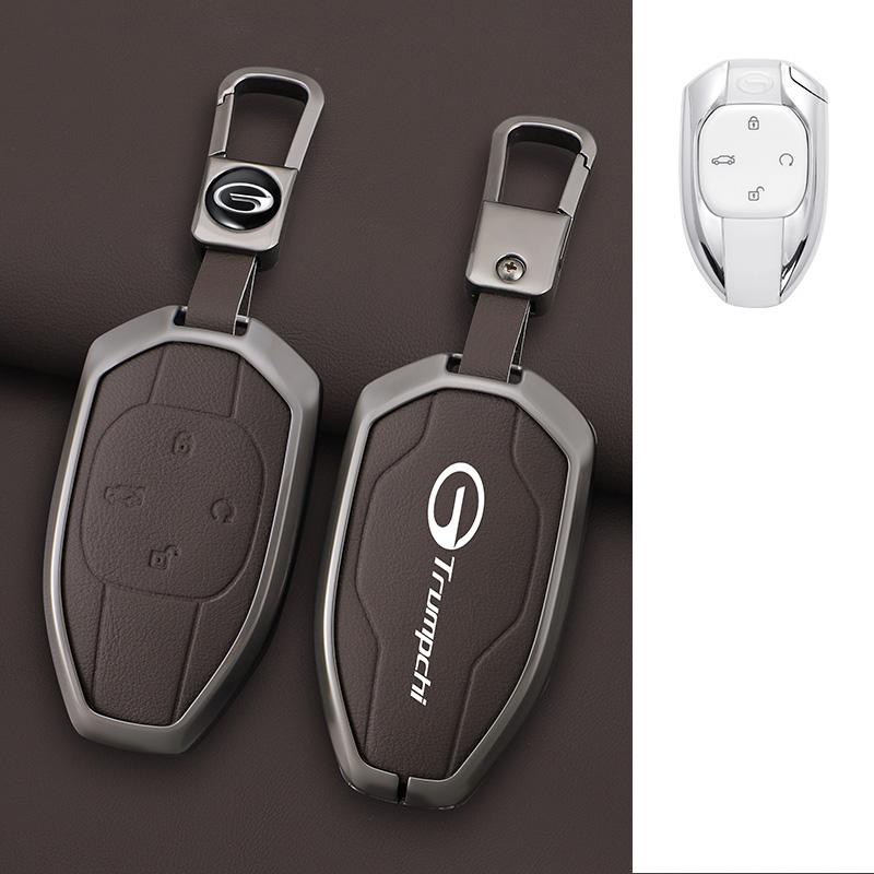 Interior Mouldings Car Zinc Alloy Leather Key Cover Case For GAC New Energy Trumpchi 2021 Empow J11 J12 J13 J14 J15 J16 GS8 Keyc