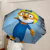 1pc Pororo Penguin Automatic Folding Umbrella, Portable Collapsible Design, Casual Outdoor Accessory L1127063