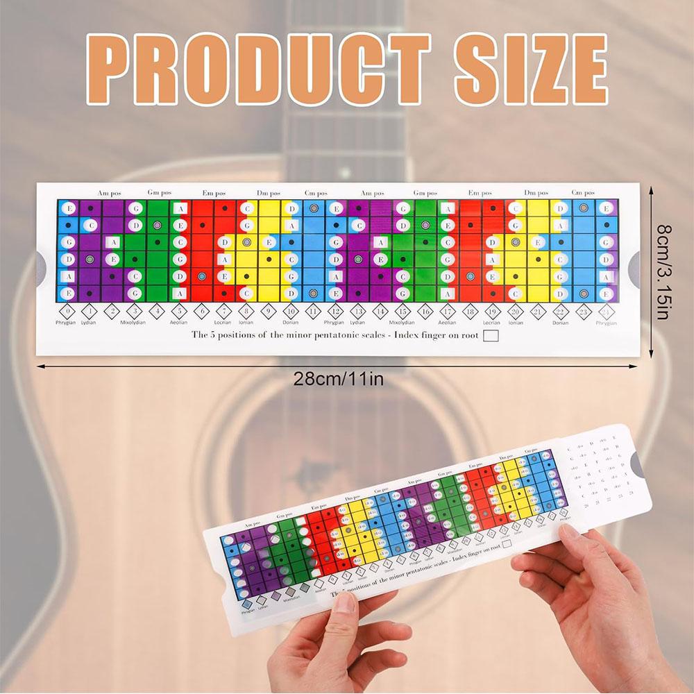 Guitar Scales Sliding Ruler Guitar Practicing Accessories For Beginner Gift