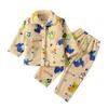 1-14 år Barn Tegneserie Trykket Varmt Tykt Pyjamassett Fleece Loungewear
