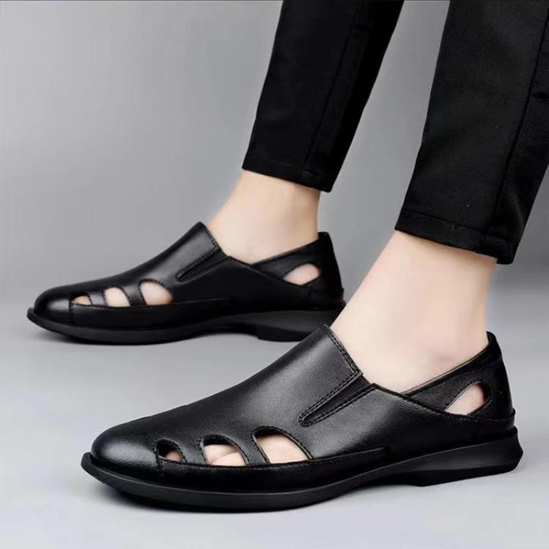 Driving Men's Sandal Flat Beach Breathable Non-slip Daily Use Barefoot Expensives Pvc Buy Descount Wholesale Luxury H Male Shoe