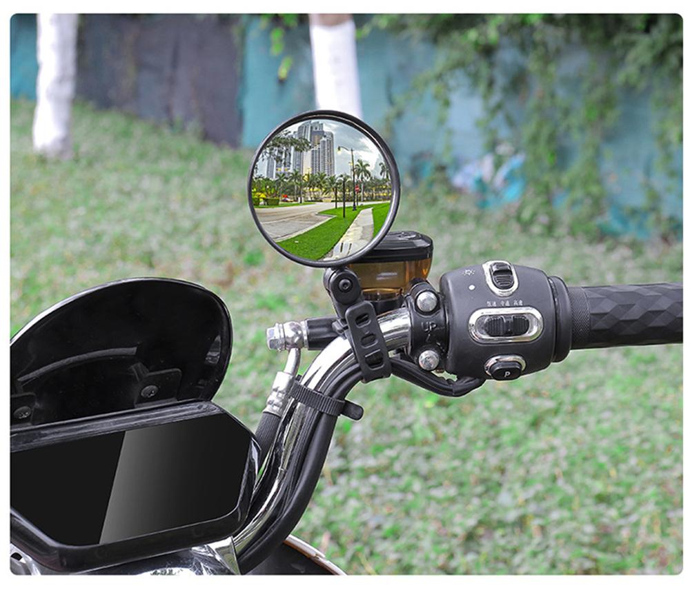 Universal Bicycle Mirror Handlebar Rearview Mirror for Bicycle Motorcycle 360 Rotation Adjustable Bike Riding Cycling Mirror 2pcs