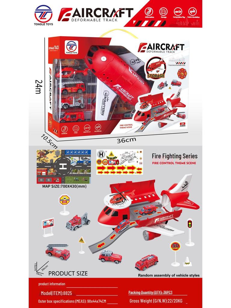 Multifunctional Inertial Airplane Toy Set - Large Size Gift for Children