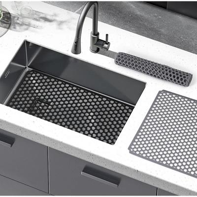Mutfak Silikon Lavabo Koruyucu Mat Katlanabilir Kaymaz Bulaşık Kurutma Matları Ev Tipi Çok Fonksiyonlu Masa Pedi
