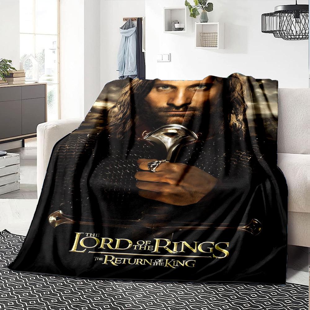 1pc Lord of the Rings Return of the King Flannel Blanket Soft Warm Throw for Home, Office, Travel, All-Season Cozy Bedding GiftL1301