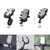 Bike Phone Holder Bracket, Motorcycle Phone Mount Adjustable Bike Handlebar Cell Phone Clamp Scooter Mobile Phone Clip