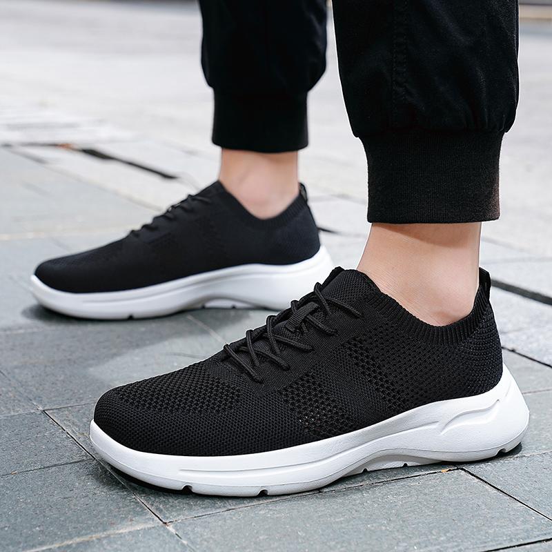 Brand Sneakers Men's Shoes Summer Breathable Mesh Sports Black Versatile Casual Soft Sole Tennis Men's Jogging Tenis Masculino