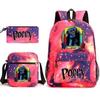 3Pcs Fashion Children Poppy Playtime School Bags Huggy Wuggy Student Canvas School Backpacks+Crossbody Bag+Pen Bag