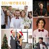 [Lismyakey] One-touch Easy-to-attach Bow Tie - ZipperPaisleyDot Pattern - Men's Bow Tie - Perfect for Weddings, Graduation Ceremonies, Receptions,