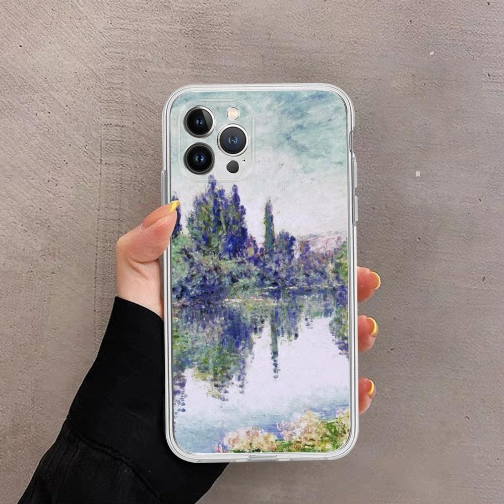 Claude Monet Phone Case For IPhone 16 15 14 13 12 Mini 11 Pro XS Max X XR SE 6 7 8 Plus Soft Silicone Cover