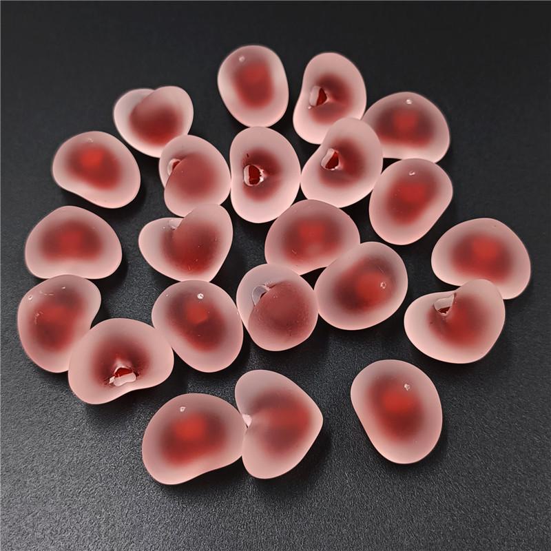 Candy Color Jewelry Accessories Making Acrylic Beads 10pcs Creative Single Eyelet Loose Beads Pendant Necklace Bracelet  Beads