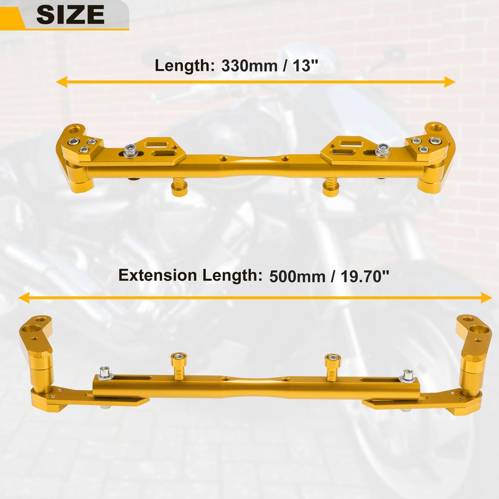 Motoforti Motorcycle Handlebar Universal Adjustable Aluminum Alloy Balance Bar Handle Bracket Center Motorcycle Parts