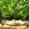 Birdfeeder Bird Bath Hanging Umbrella Shape Birdfeeder Metal Plastic Bird Bath Feeder Outdoor Yard Decor for Garden Yard Yard