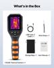 Thermal Camera, 320 X 240 TISR Super Resolution, Thermal Imaging Camera with 2MP Visual Camera, 256 X 192 IR Resolution, 25 HZ Refresh Rate, -4°F To