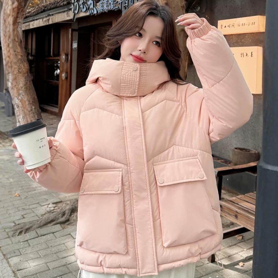 Short down cotton clothes for women's winter new thickened loose small bread clothes jacket
