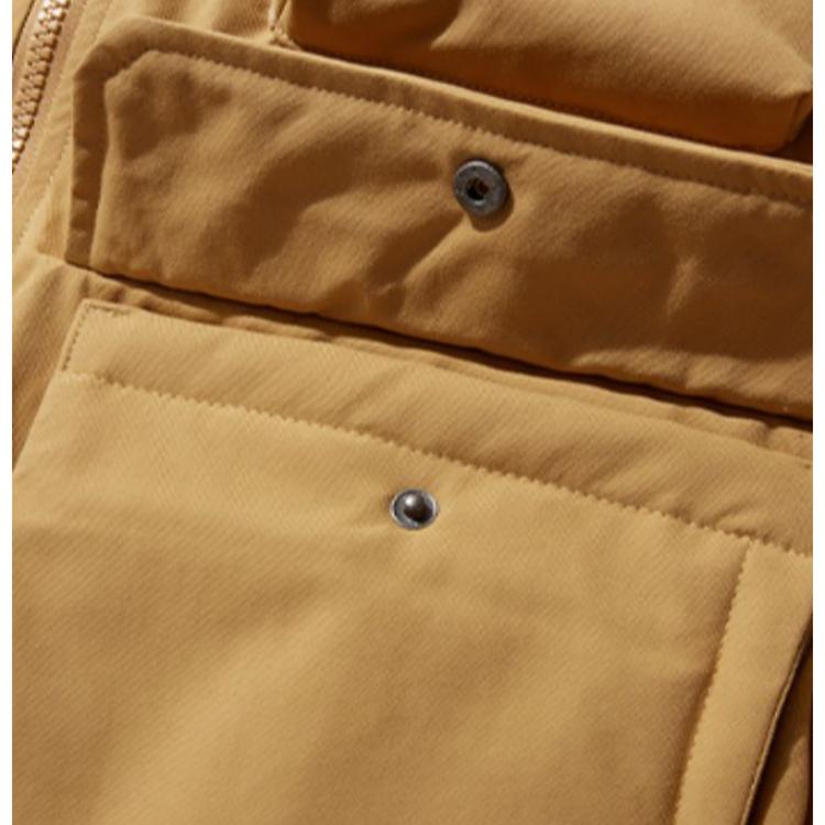 New Era MLB Solid Color Casual Logo Stand Collar Zip Vest Men vest Brown 13350840