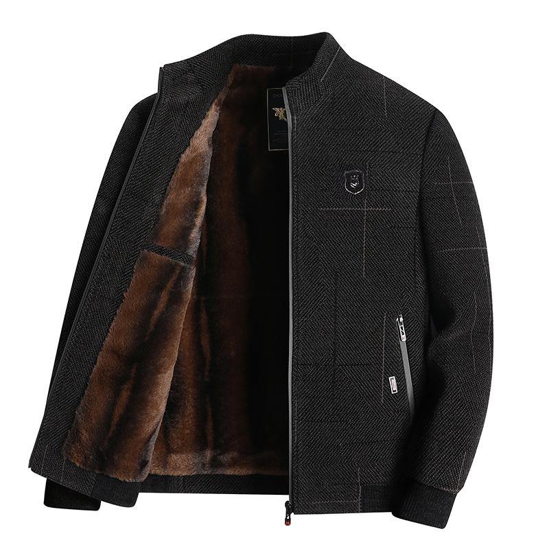 Woodpecker 2025 Men's Spring/Autumn Casual Business Jacket for Middle-Aged and Elderly Fathers